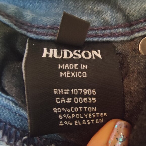 Hudson Light Wash Skinny Jeans - Picture 9 of 12